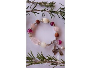 Narukvica sa miksom kristala za ljubav i sreću