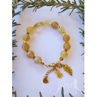 Narukvica od citrina i hematita