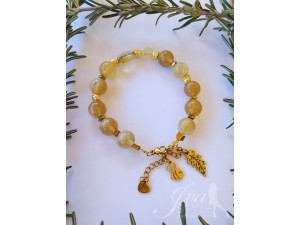 Narukvica od citrina i hematita