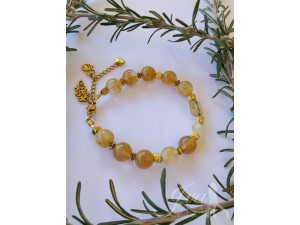 Narukvica od citrina i hematita