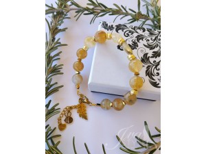 Narukvica od citrina i hematita