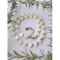 Ogrlica od školjki i hematita